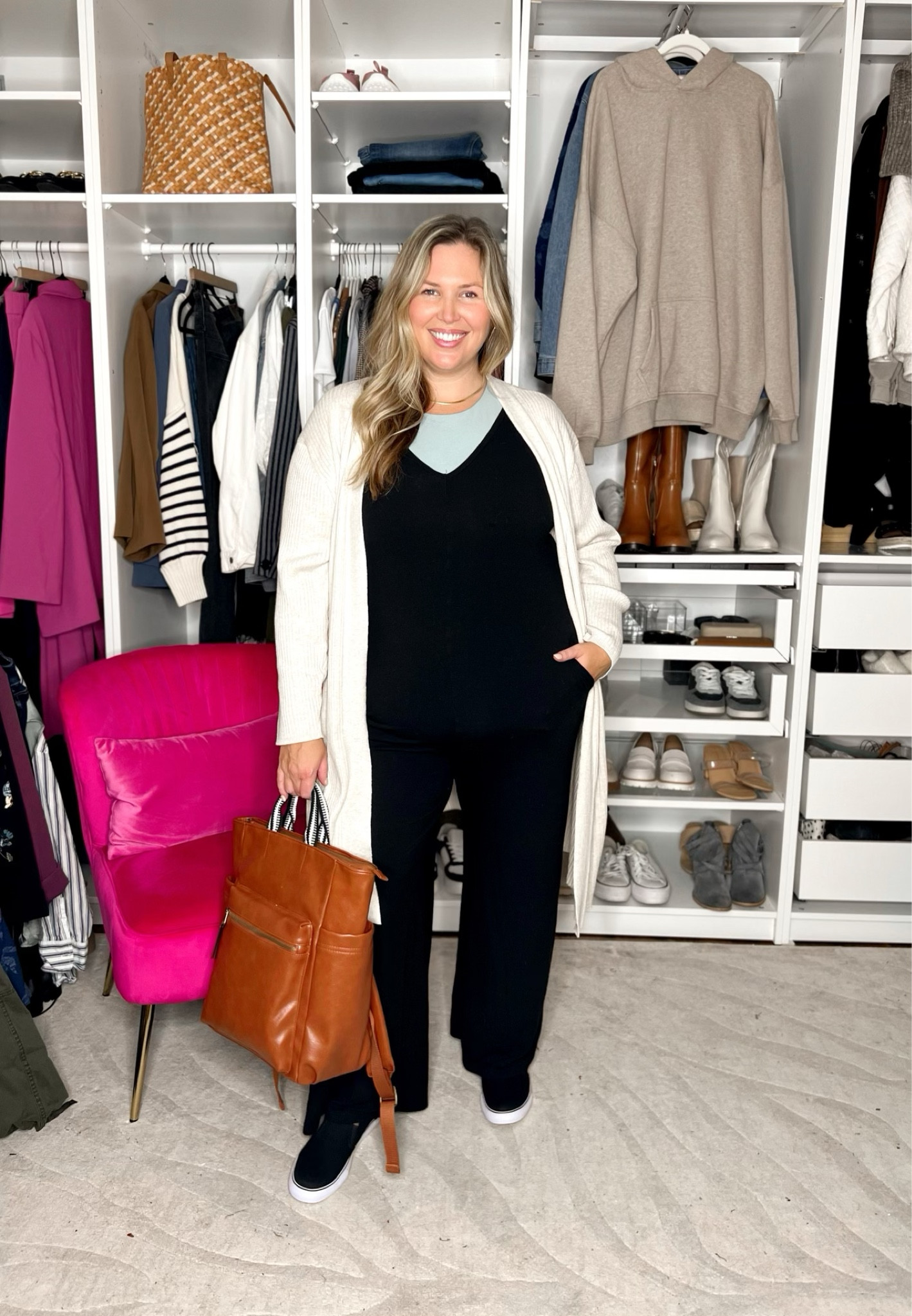 Day 2/5 of Plus Size Casual Outfits! Ok, hear me out. This romper from Smash + Tess is AMAZING and so comfy! It is spendy, but if you’re looking for something like this that you can wear year round… it is worth it! I have worn it for weeks now, washed and dried it several times, and it still looks brand new! I am in the 2X and I feel like it runs true to size. If in doubt, size up. Use code ASHLEYD for a discount! I threw on my old navy power chill bra in a 2X (runs true) and this Walmart cozy blanket cardigan that I can’t get enough of! Love these easy slip on target black sneakers, too! The brown leather backpack from target is so versatile and functional! 

#LTKplussize #LTKstyletip #LTKmidsize