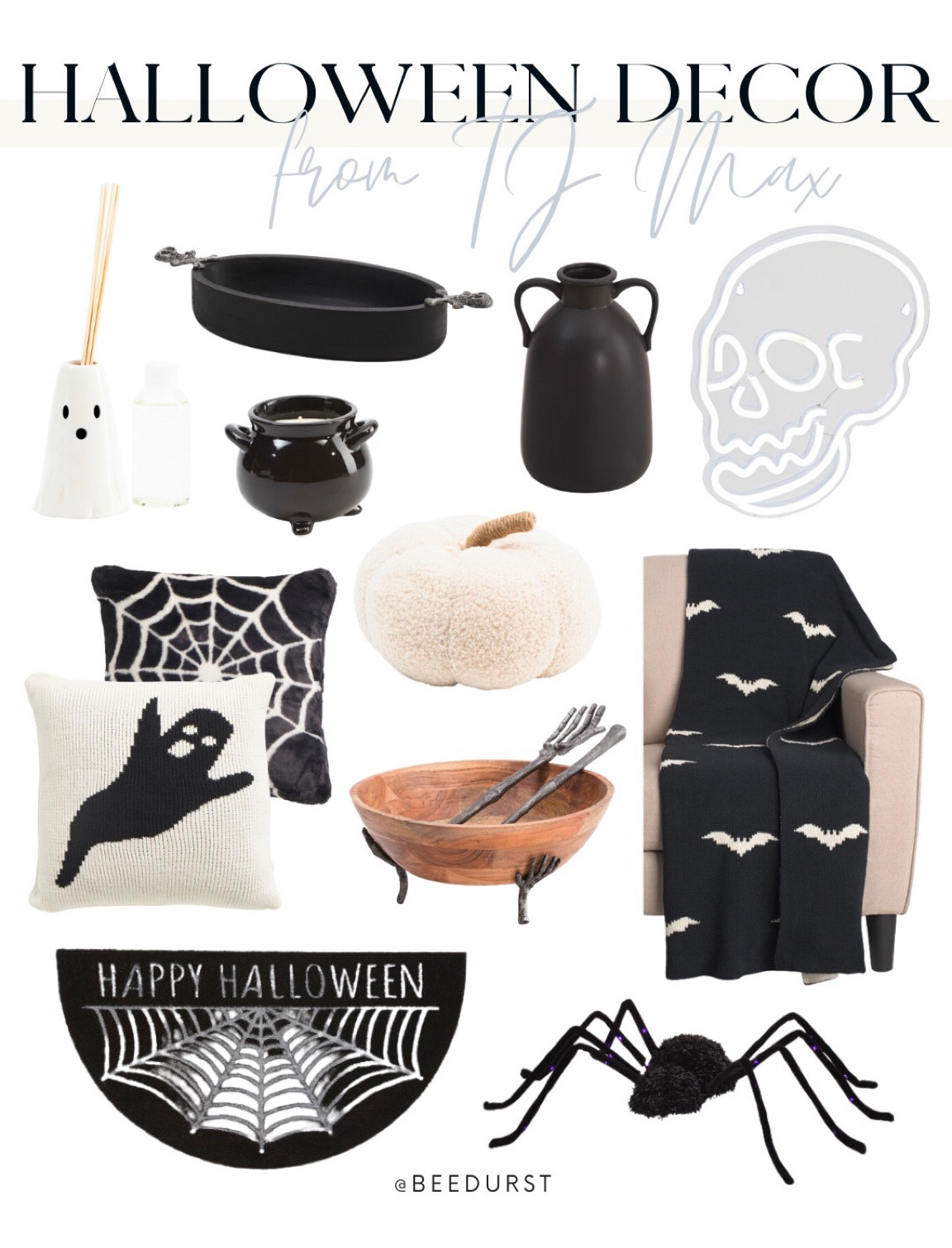 Halloween decor from TJ Max, Halloween decorations, Halloween doormat, Halloween blanket, Halloween pillows

#LTKhome #LTKHoliday #LTKHalloween