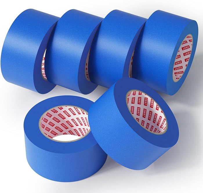 SWRT Painters Tape 2 Inch Wide x 55 Yards, 6 Rolls (330 Yards Total), Blue Painters Tape, Washi M... | Amazon (US)