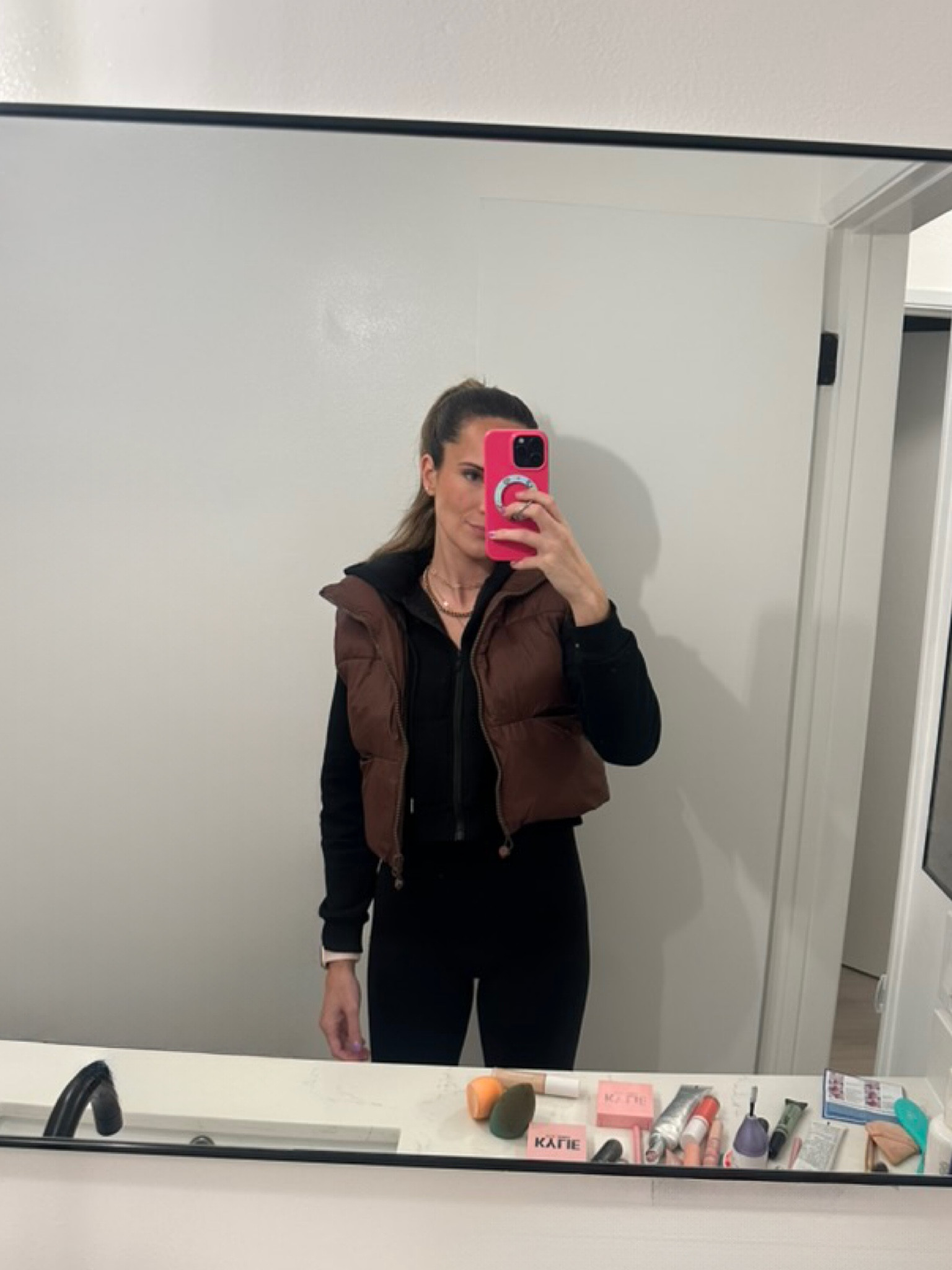 My favorite vest is on sale!! I have it in black and brown. Wearing size small 

#LTKCyberWeek #LTKGiftGuide #LTKSaleAlert