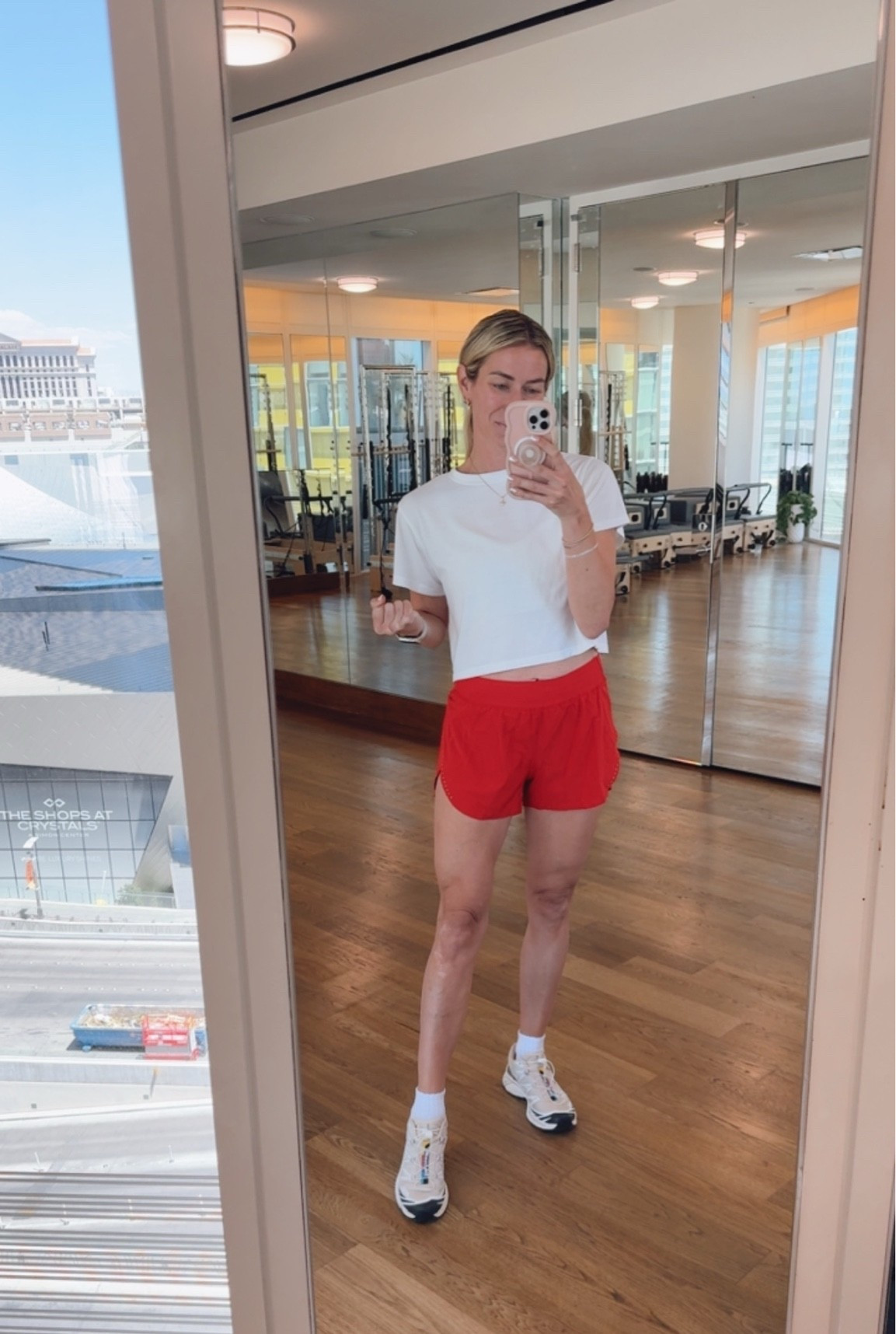 Workout fit, red lululemon shorts, my favorite workout cropped tees. Salomon sneakers

#LTKfitnessgoals #LTKmorningroutine #LTKTravel