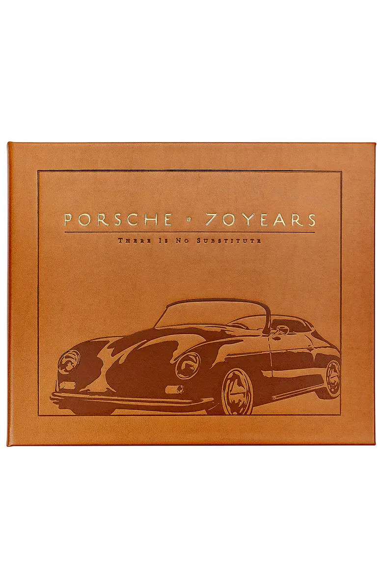 Graphic Image Porsche 70 Years There Is No Substitute Leather Coffee Table Book | Nordstrom | Nordstrom