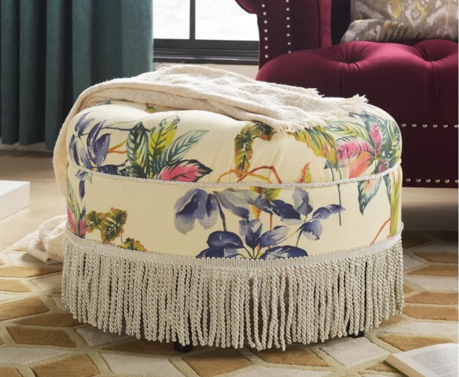 Wayfair ottoman that looks way more expensive than it is!

#LTKhome #LTKfamily