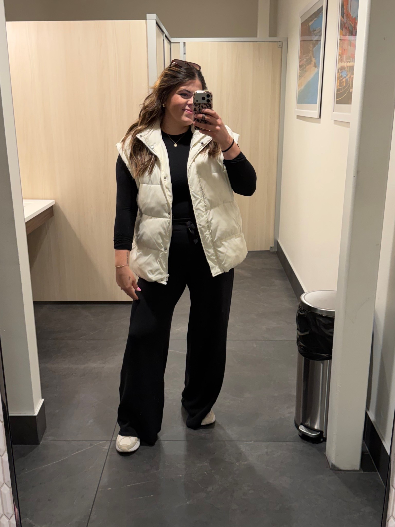 Sports mom ootd! Wearing the spanx scuba wide leg pant in xl (14) long. Love this updated millennial look 👌🏼 

Midsize, mom style, soccer mom 

#LTKStyleTip #LTKMidsize #LTKFindsUnder50