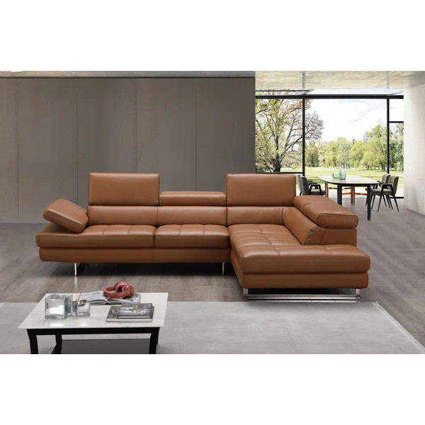 2 - Piece Leather Sectional | Wayfair North America