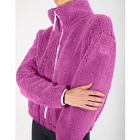 Industry Fleece High Collar Jacket in Crisp Pink | Gym + Coffee UK & IE - Accelerate - UK