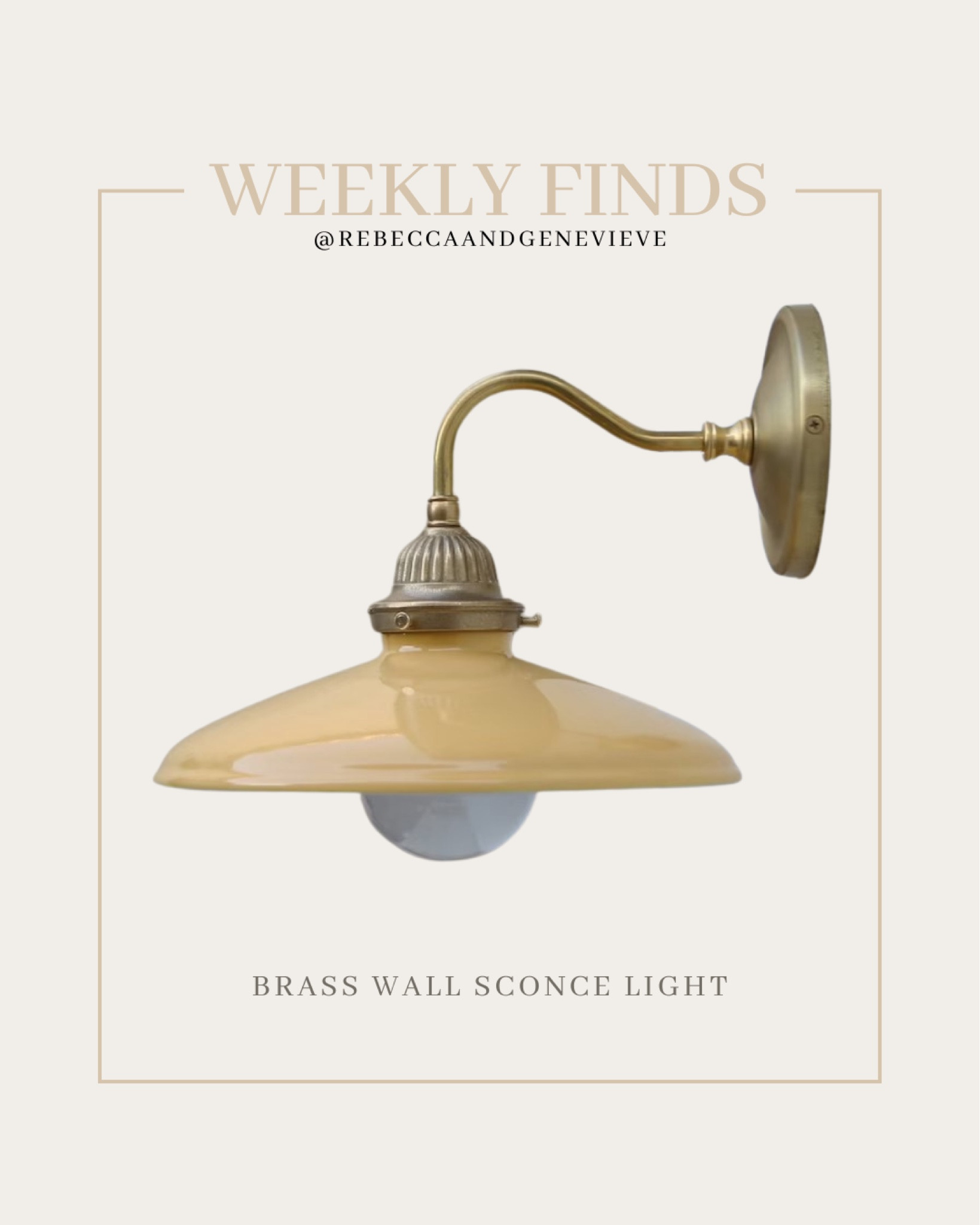 This week’s finds 🔎
-
Light fixture. Wall sconce. Etsy find. Home decor  

#LTKstyletip #LTKfindsunder100 #LTKhome