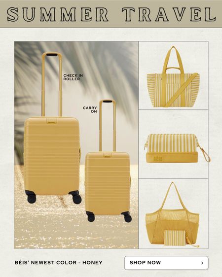 I have enough BÉIS luggage… I think… but this color is so perfect for summer travel 🍯🌞 

#LTKTravel