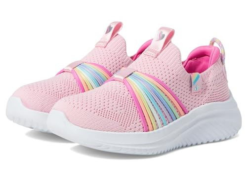 Skechers Kids Girls Ultra Flex 3.0 Sneaker, Pink/Multi, 1, Little Kid | Amazon (US)
