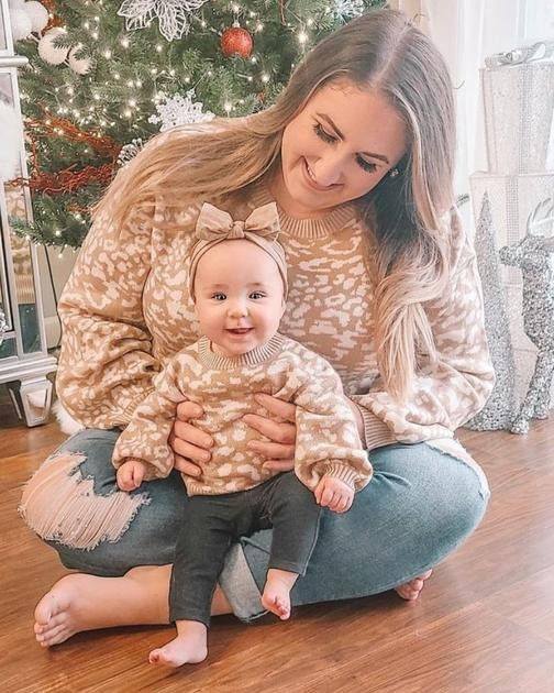 Crawford Bubble Sleeve Sweater - Warm Sand Dots | Bailey's Blossoms