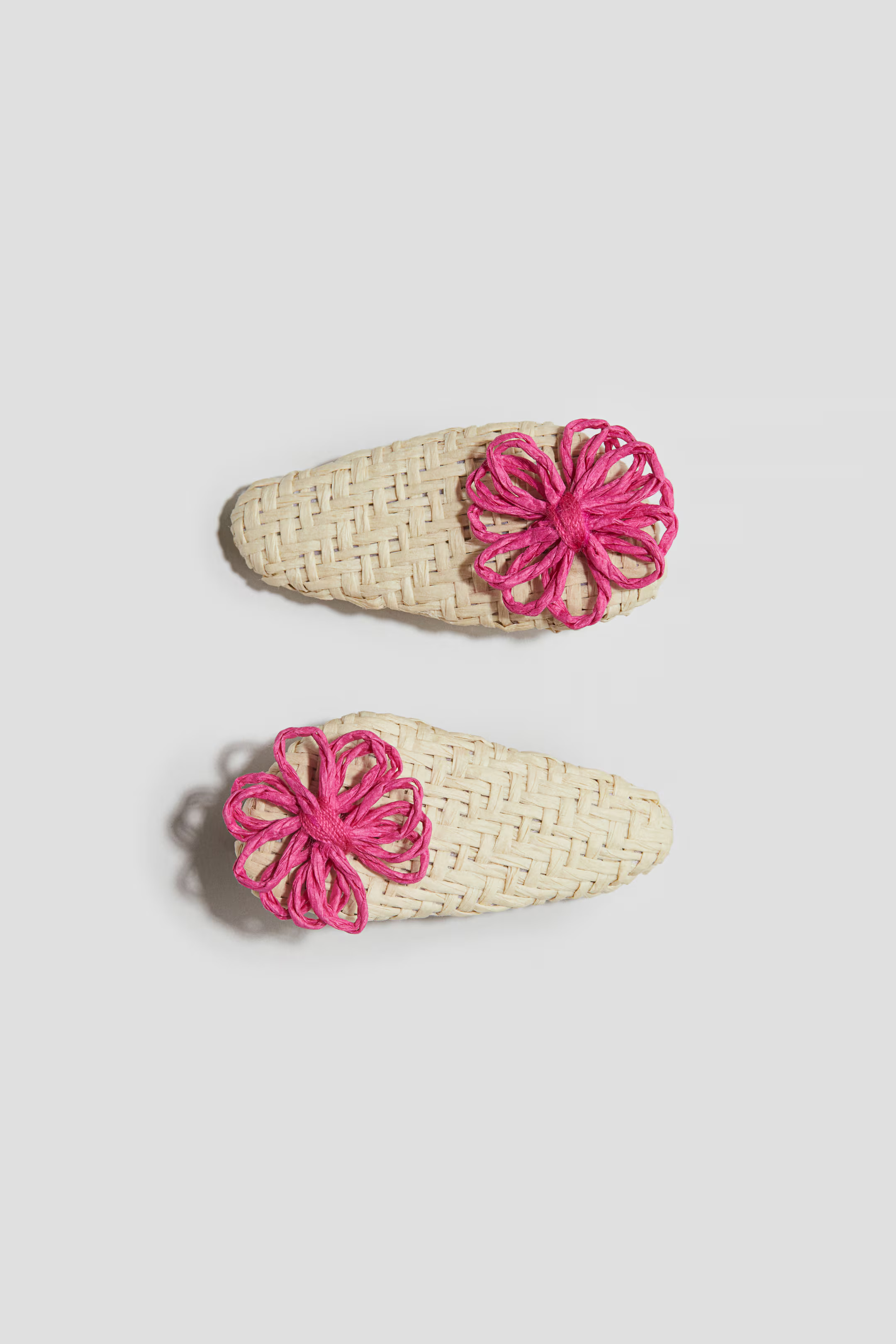 2-pack straw hair clips | H&M (UK, MY, IN, SG, PH, TW, HK)