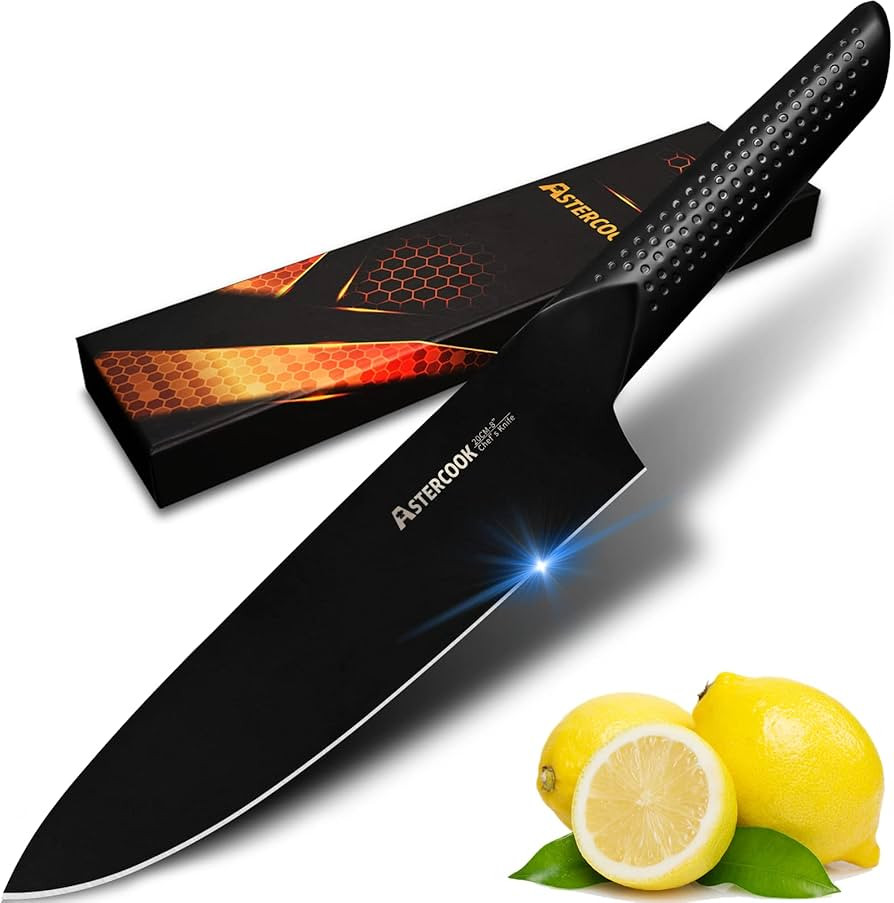 Astercook Chef Knife, 8 Inch Pro Kitchen Knife Dishwasher Safe, High Carbon German Stainless Stee... | Amazon (US)