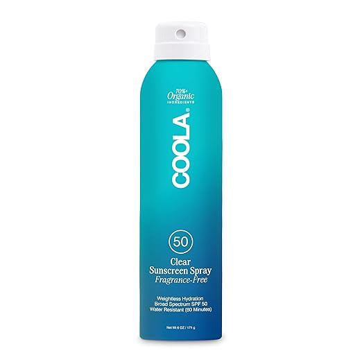 COOLA Organic Sunscreen SPF 50 Sunblock Spray, Dermatologist Tested Skin Care For Daily Protectio... | Amazon (US)