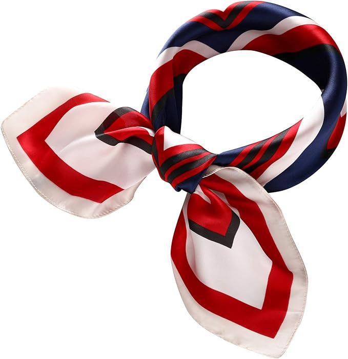 RIIQIICHY Women Head Hair Scarf Like Satin Silk Scarf Sleeping Hair Wrapping Night 27.5" | Amazon (US)