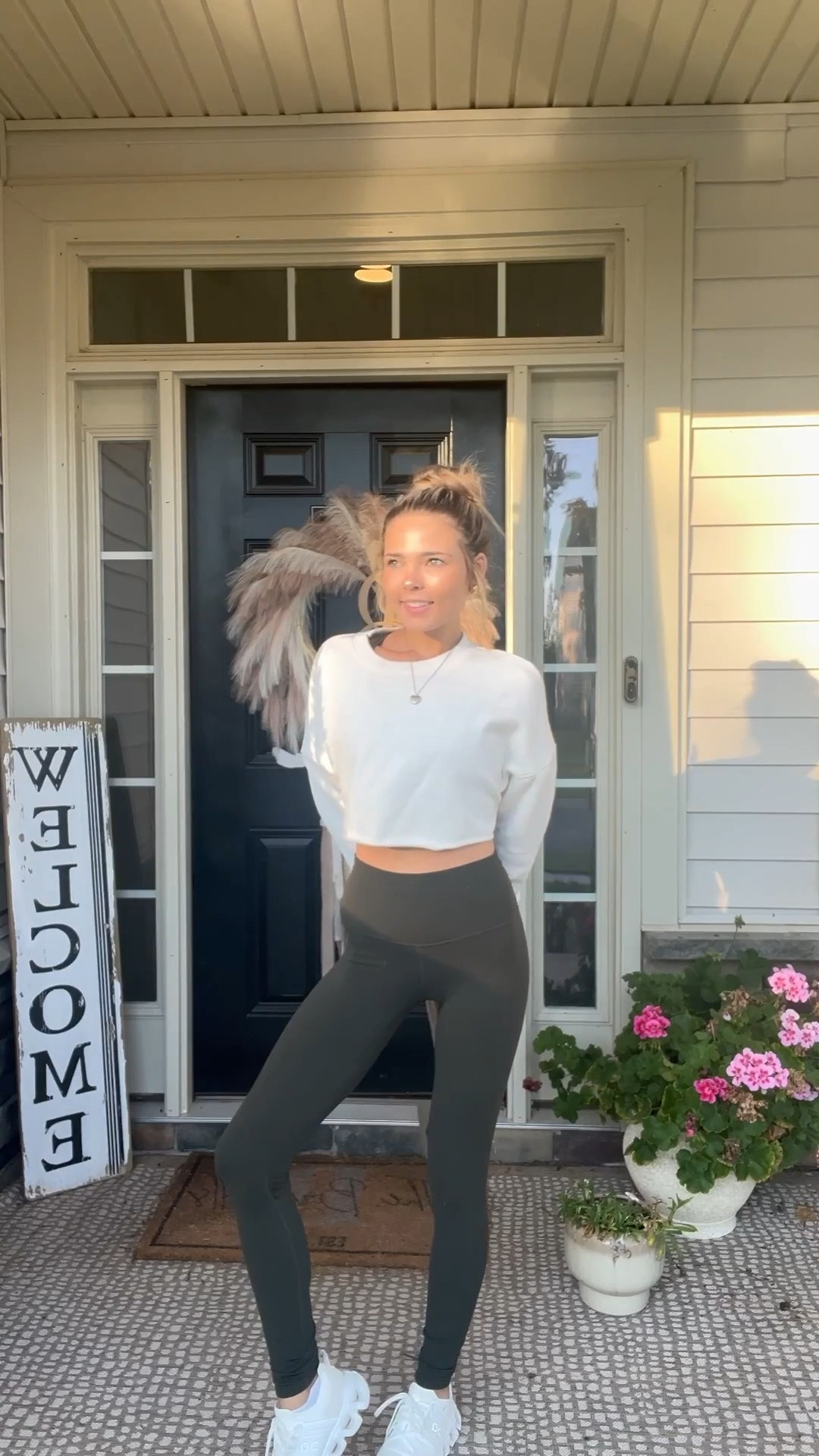 Green is the trending fall transition color 🍂—This Lululemon set and Alo crewneck is perfect for errands, WFH, chasing a toddler, and still looking put together. Hot mom uniform unlocked. 💅

Top: Small
Bra: Size 4
Leggings: Size 2

#LTKActive #LTKFamily #LTKSeasonal