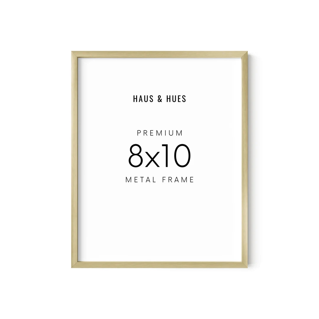 Haus and Hues Gold 8x10 Picture Frames - 8x10 Picture Frame Set of 3, Metal Picture Frames, Gold ... | Etsy (US)