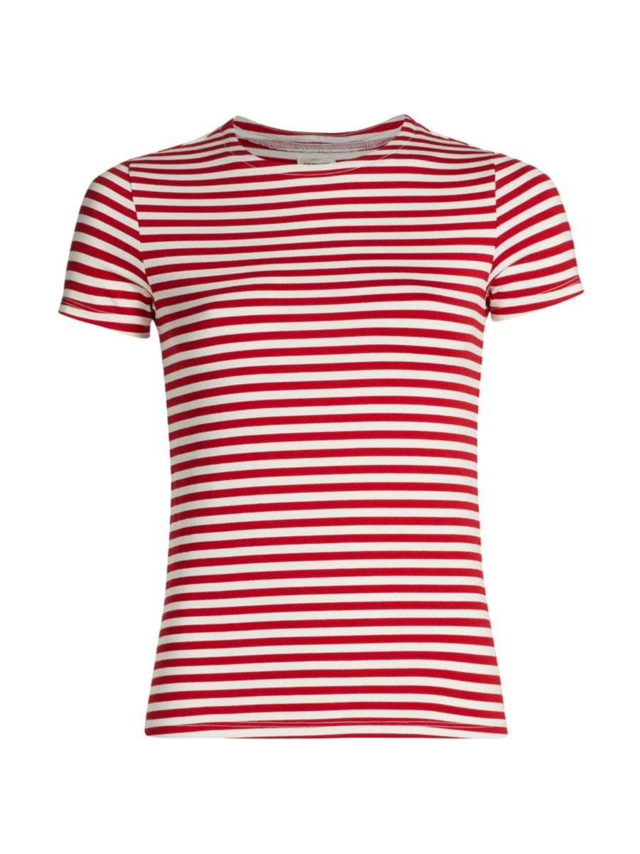 Ressi Stripe Crewneck T-Shirt | Saks Fifth Avenue