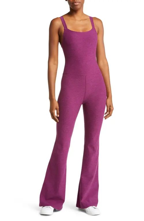 Beyond Yoga Hit the Scene Space Dye Jumpsuit in Aubergine-Beet at Nordstrom, Size Small | Nordstrom