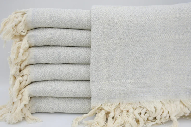 Light Gray Towel,Decorative Towel,Bridesmaid Gift Towel,Bath Towel,Turkish Towel,40"x70",Turkish ... | Etsy (US)