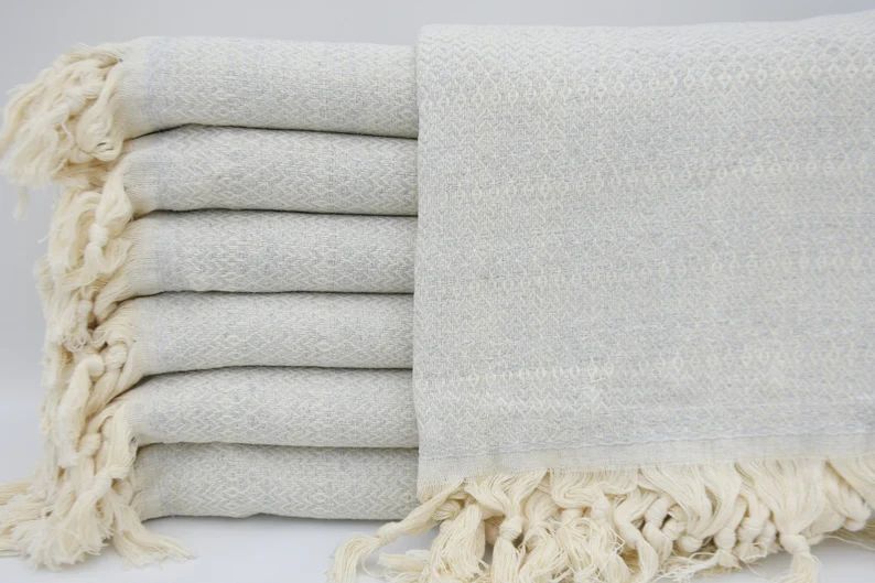 Light Gray Towel,Decorative Towel,Bridesmaid Gift Towel,Bath Towel,Turkish Towel,40"x70",Turkish ... | Etsy (US)