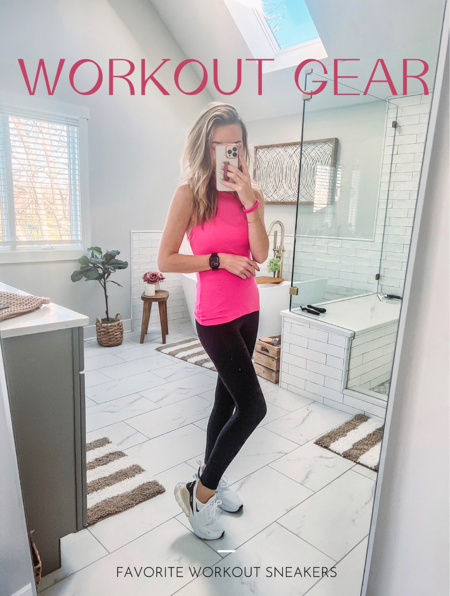 Workout gear! These shoes are a splurge and I had them in my cart for a while before I purchased, but they’re so neutral and go with everything. Not to mention, super comfortable!!
