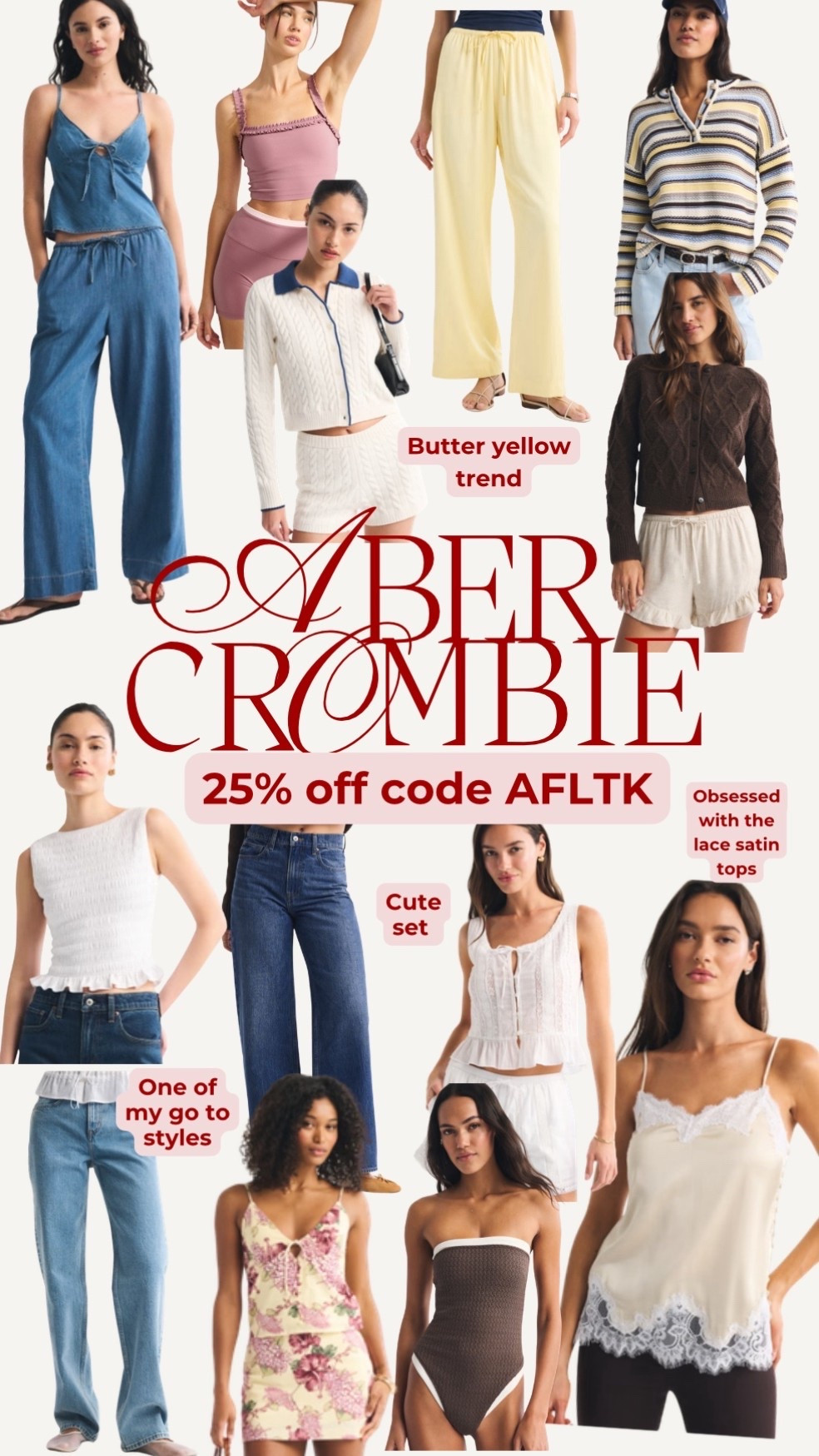 Abercrombie 25% off new arrivals with code AFLTK

#LTKootd #LTKSeasonal #LTKSpringSale