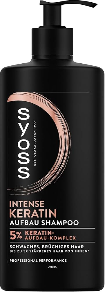 Syoss Shampoo Keratin (440 ml), Haarshampoo für schwaches und brüchiges Haar, füllt und glätt... | Amazon (DE)