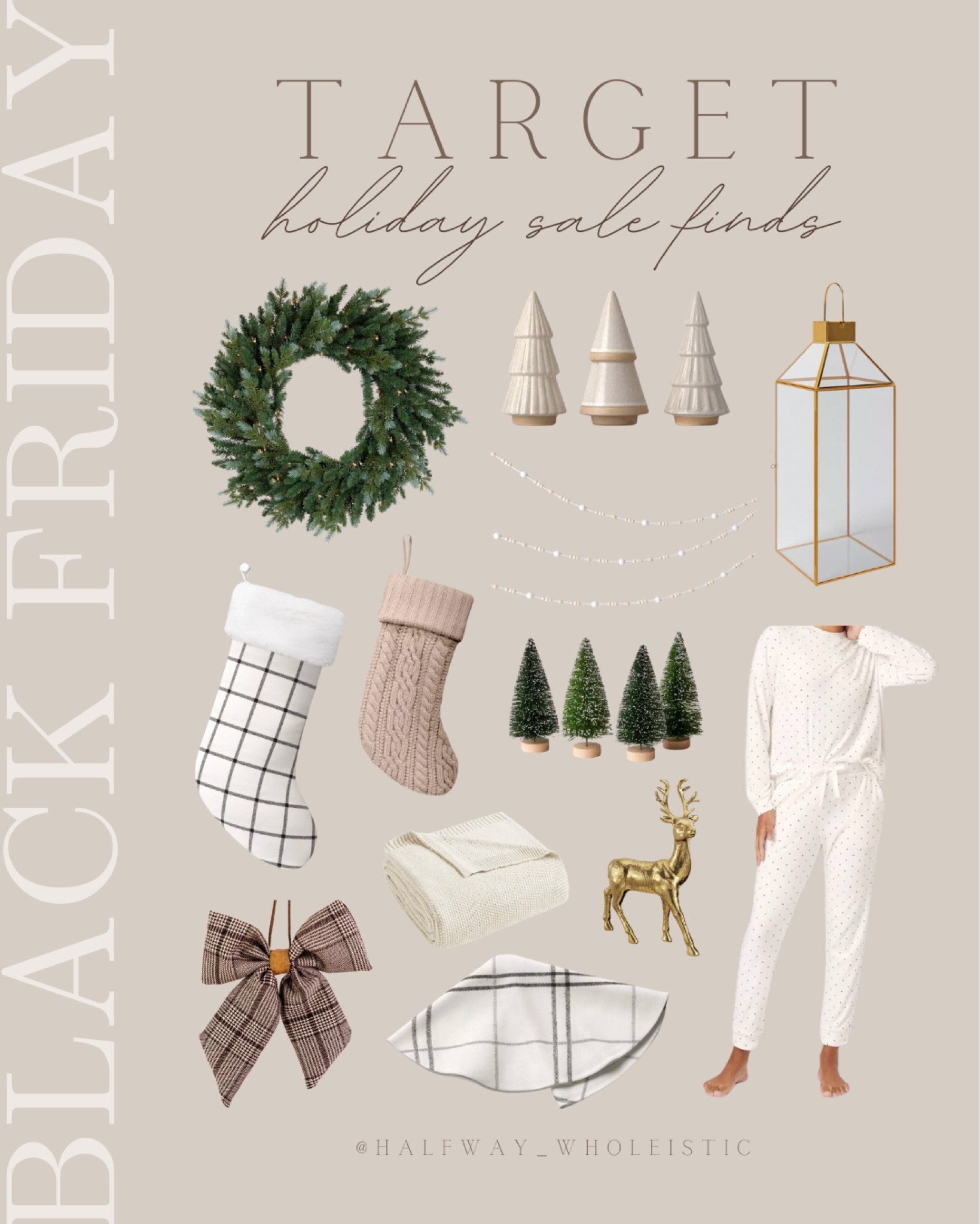 Black Friday is here! 🎄 Snag these cozy and festive Target holiday finds while they're on sale. Perfect for sprucing up your space or gifting. 

#christmas #holiday #stocking #loungewear #pjs 

#LTKCyberWeek #LTKSaleAlert #LTKHoliday