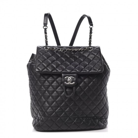 Lambskin Quilted Small Urban Spirit Backpack Black | Fashionphile