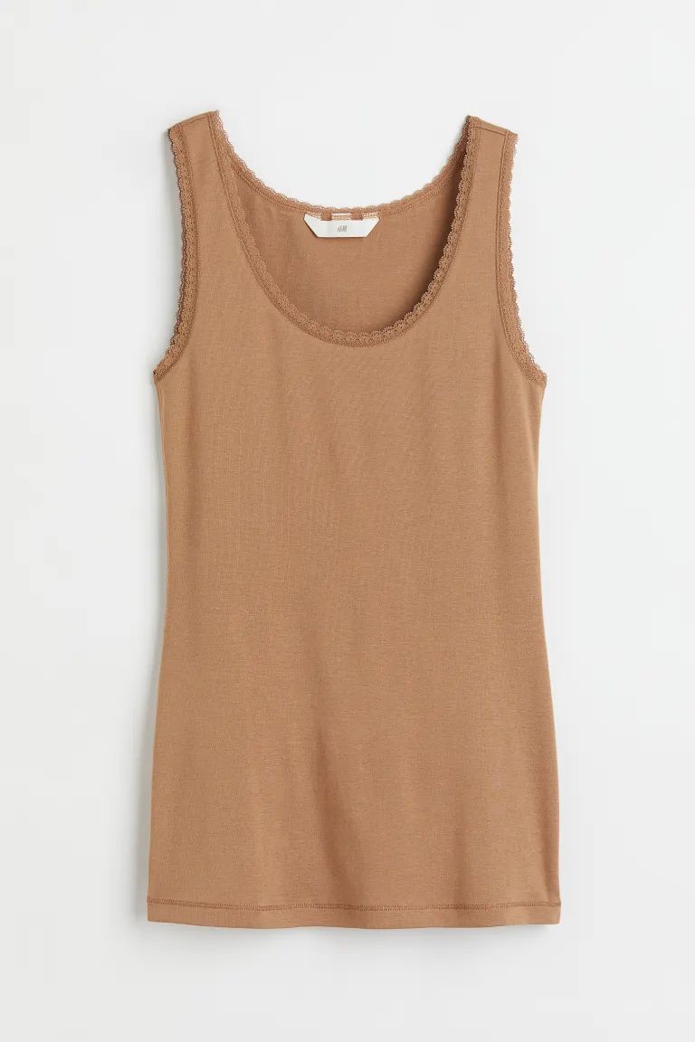 Lace-trimmed Tank Top | H&M (US + CA)