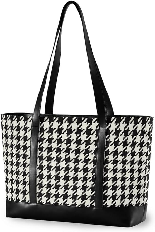 Canvas Laptop Tote Bag for Women - Work & Travel with Zipper | Amazon (US)