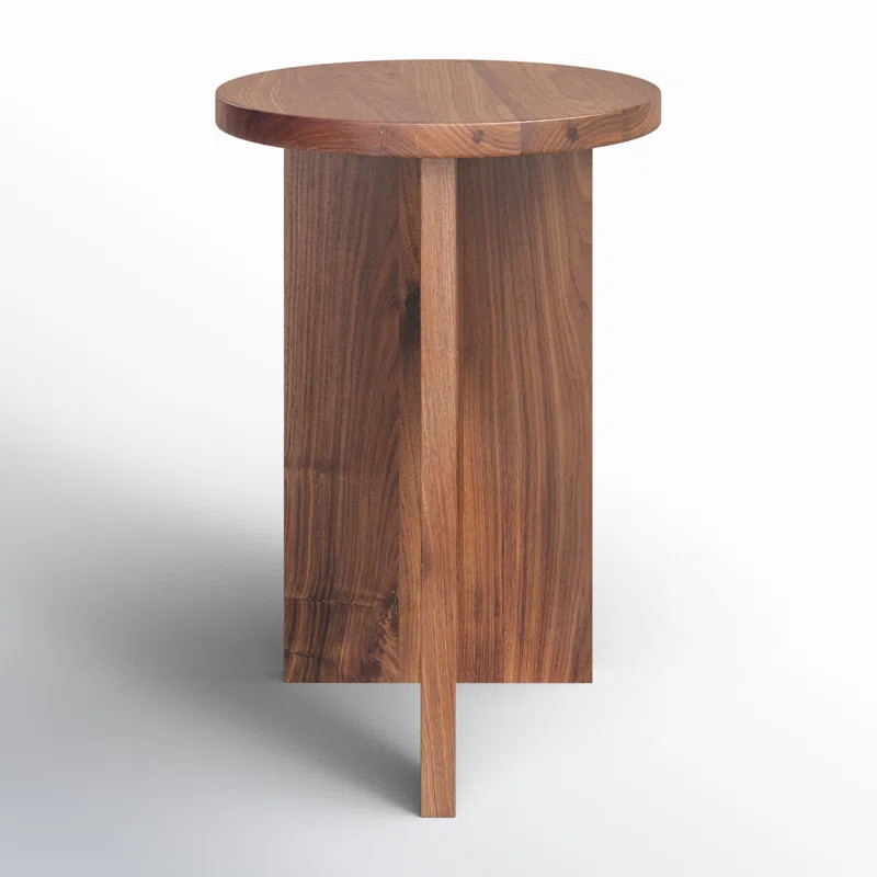 Shayne Solid Wood Abstract End Table Set | AllModern