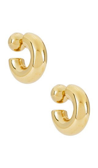 8 Other Reasons Demi Huggies Earrings in Metallic Gold. | Revolve Clothing (Global)