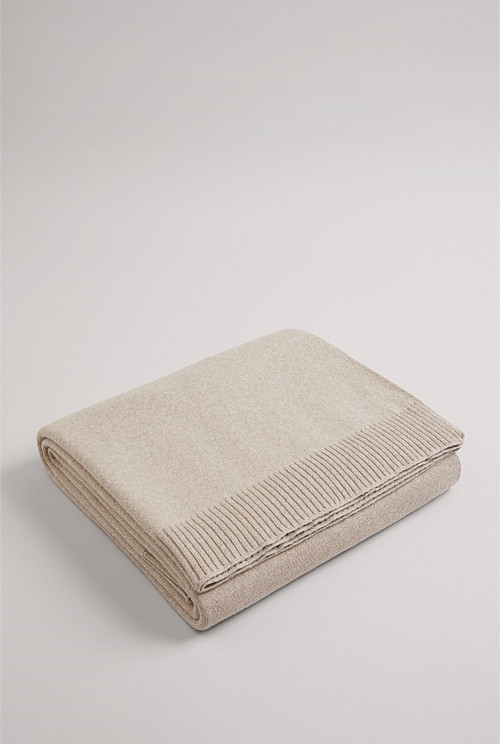 Organically Grown Cotton Heritage Knit Throw | Country Road