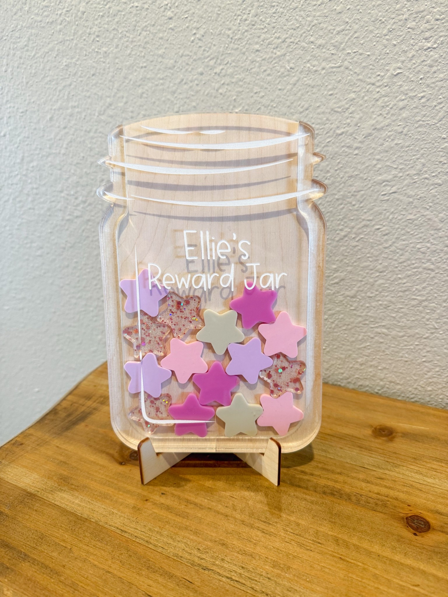 Reward jar. Token. Potty jar. Personalized. Custom. Toddler. Kid. School. Star. Etsy. 

#LTKHome #LTKKids #LTKFamily