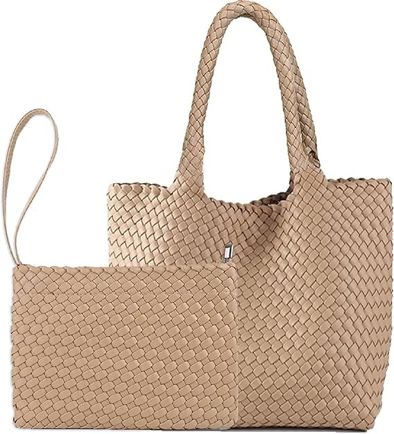 JINMANXUE Fashion Woven Bag Shopper Bag Travel Handbags and Purses Women Tote Bag Large Capacity ... | Amazon (US)