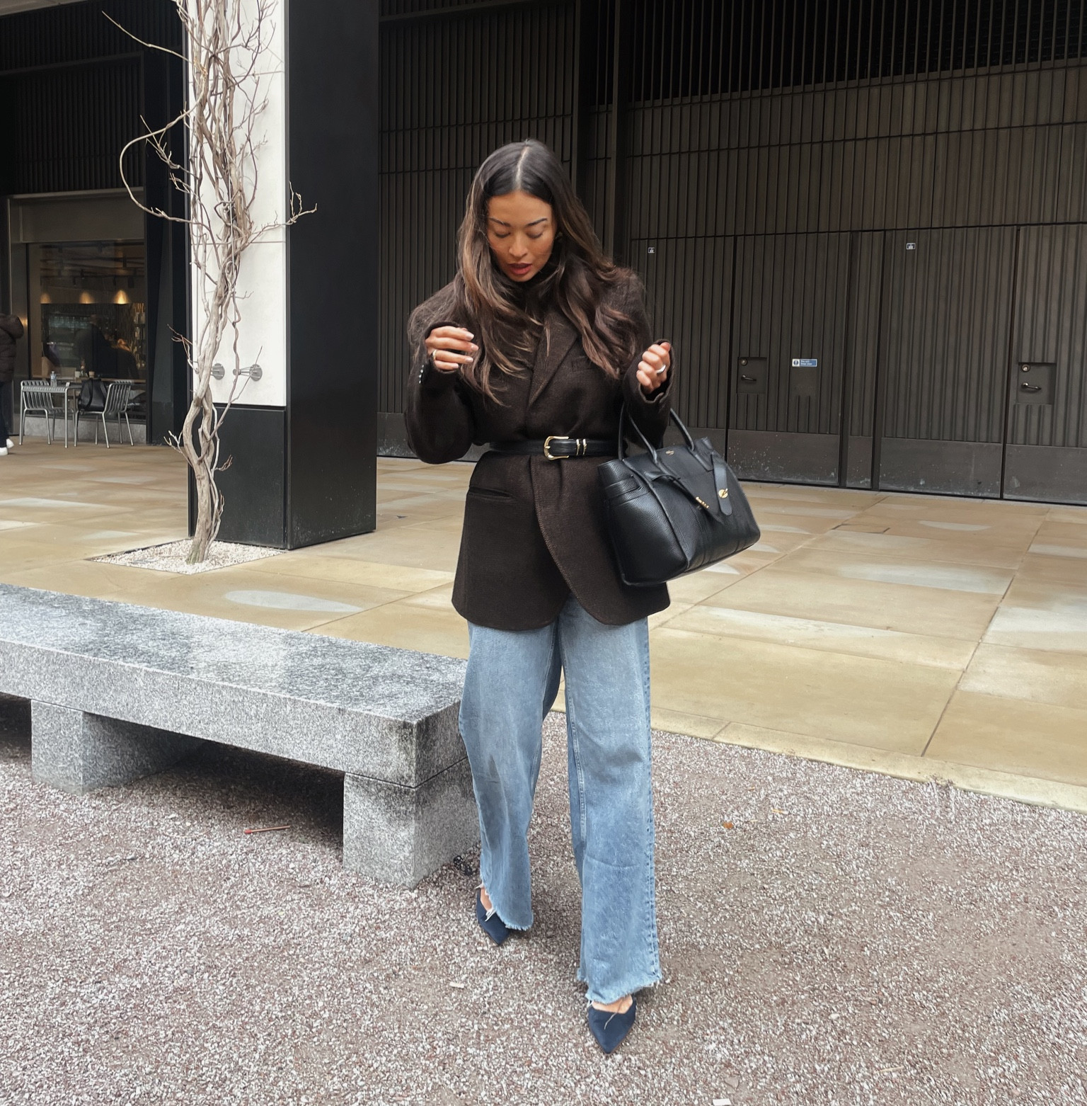 Workwear london look! Vintage blazer but linked a great alternative!