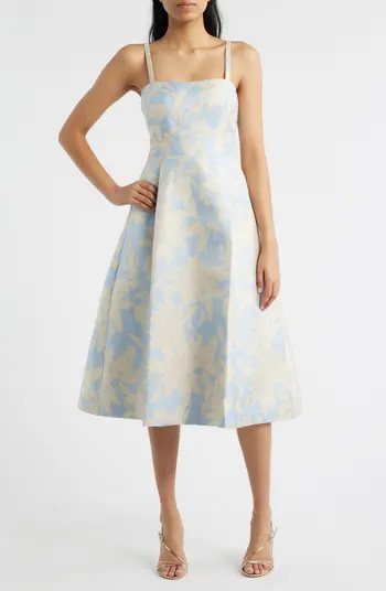 Metalllic Floral Dress | Nordstrom