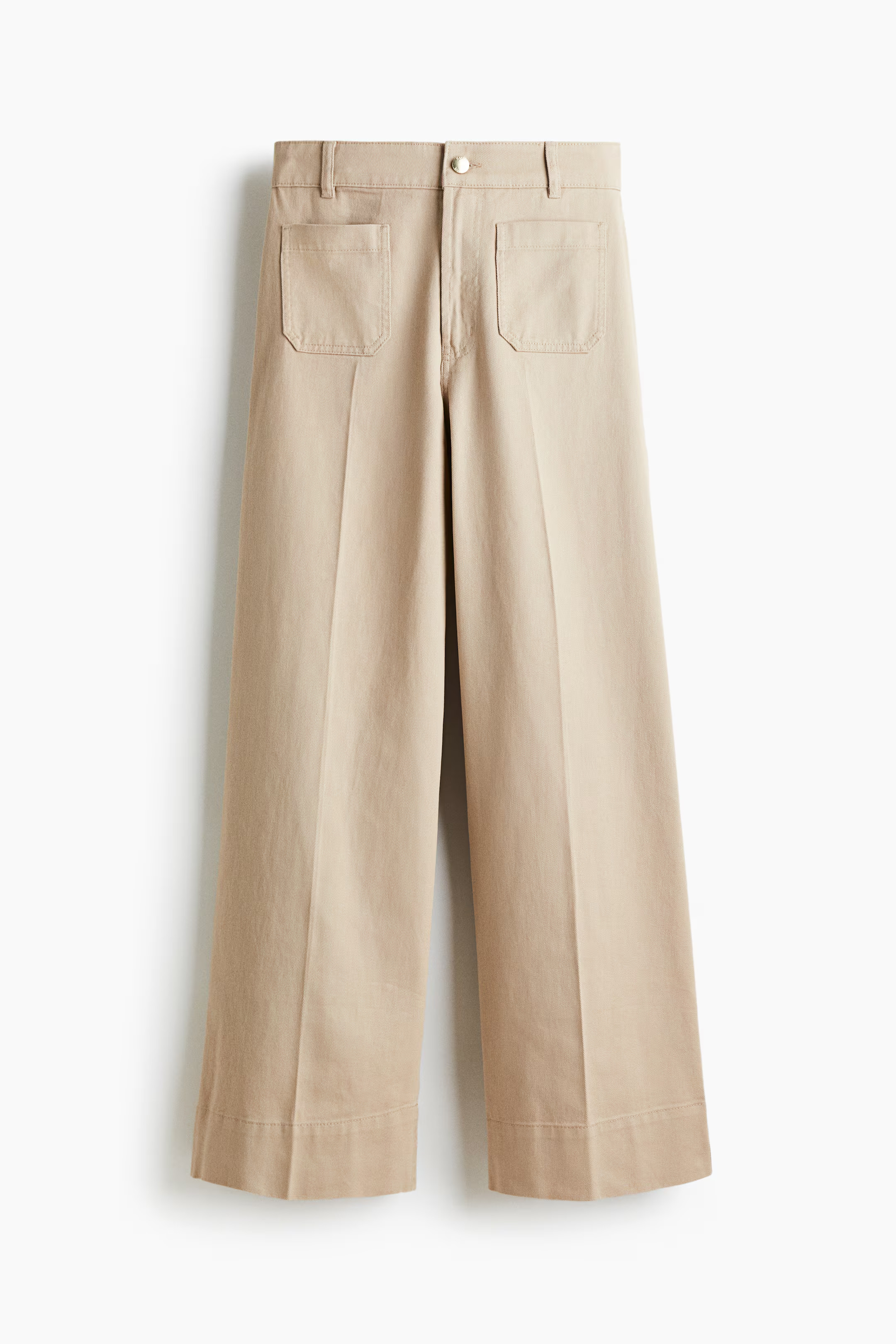 Wide-Leg Twill Pants | H&M (US + CA)