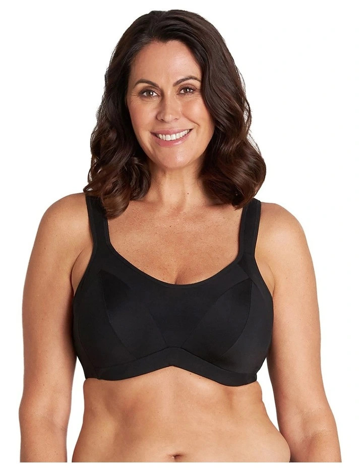 Power Wired Sports Bra in Black | Myer