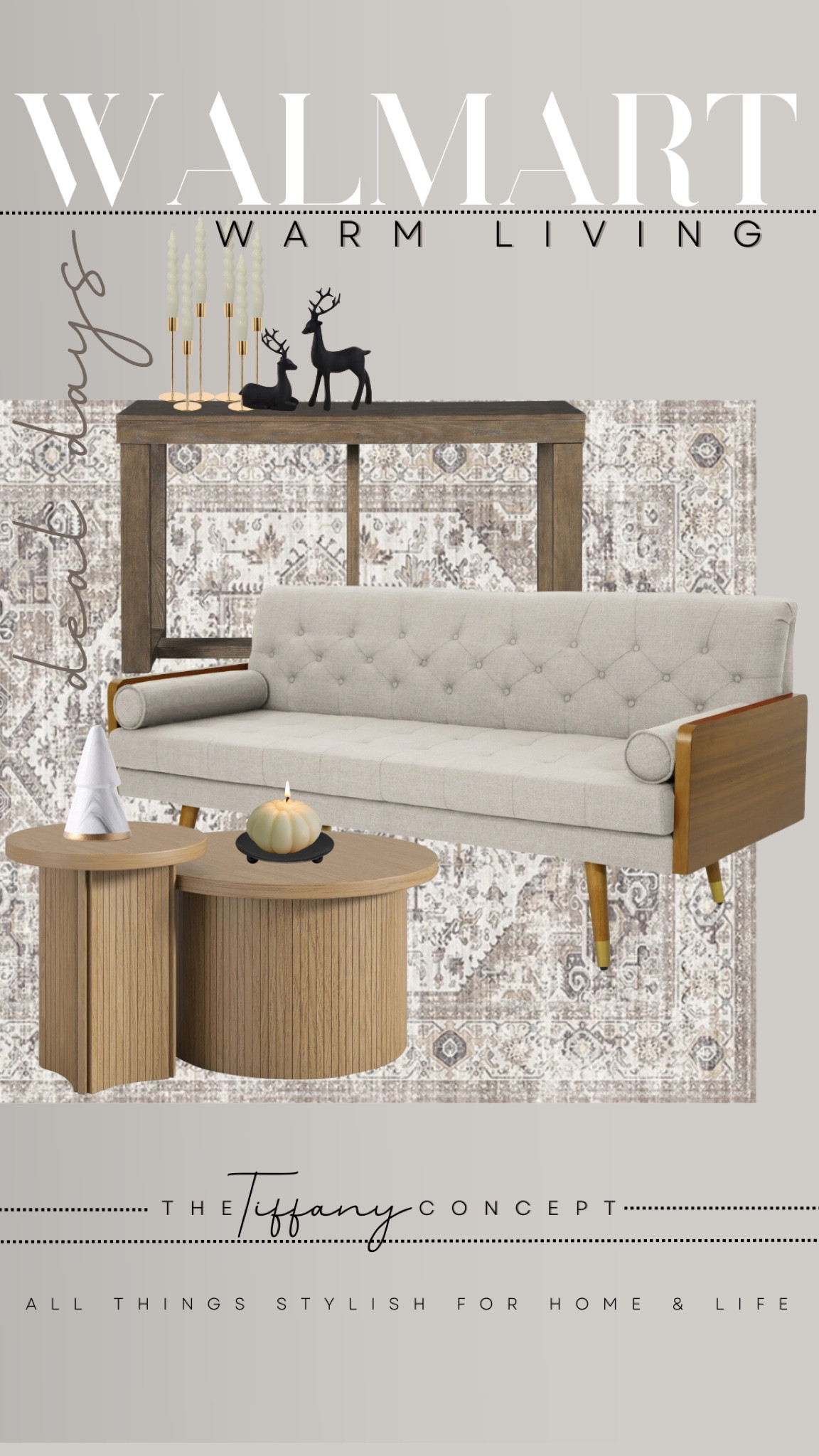 I am loving the look of this couch and console table. They bring a chic modern look along with an organic modern look that you know I love! 
All of these items are on sale now during the WALMART DEAL DAYS SALE!

#LTKSaleAlert #LTKHome #LTKFindsUnder50