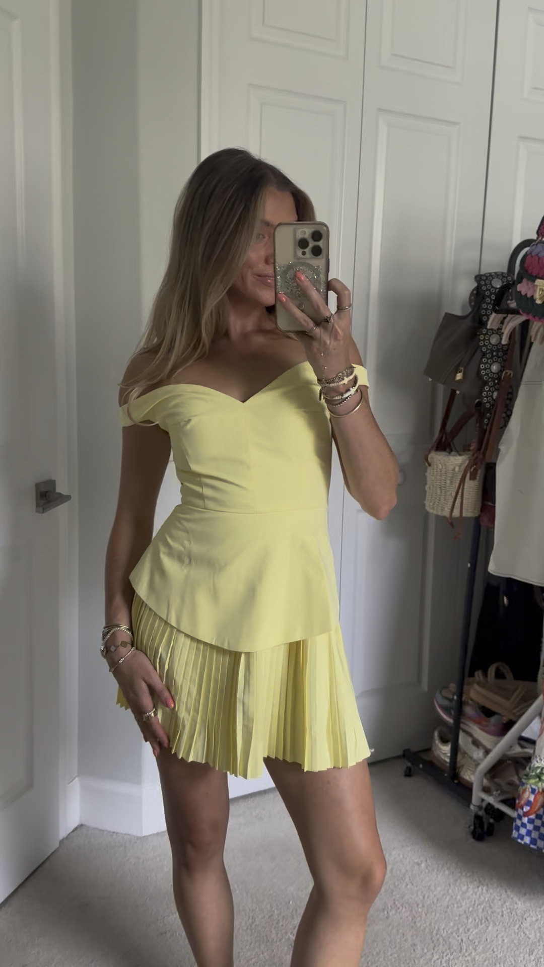 Showpo size 2. IZARA MINI DRESS - OFF SHOULDER PLEATED DRESS IN LEMON

#LTKFindsUnder100 #LTKWedding #LTKParties