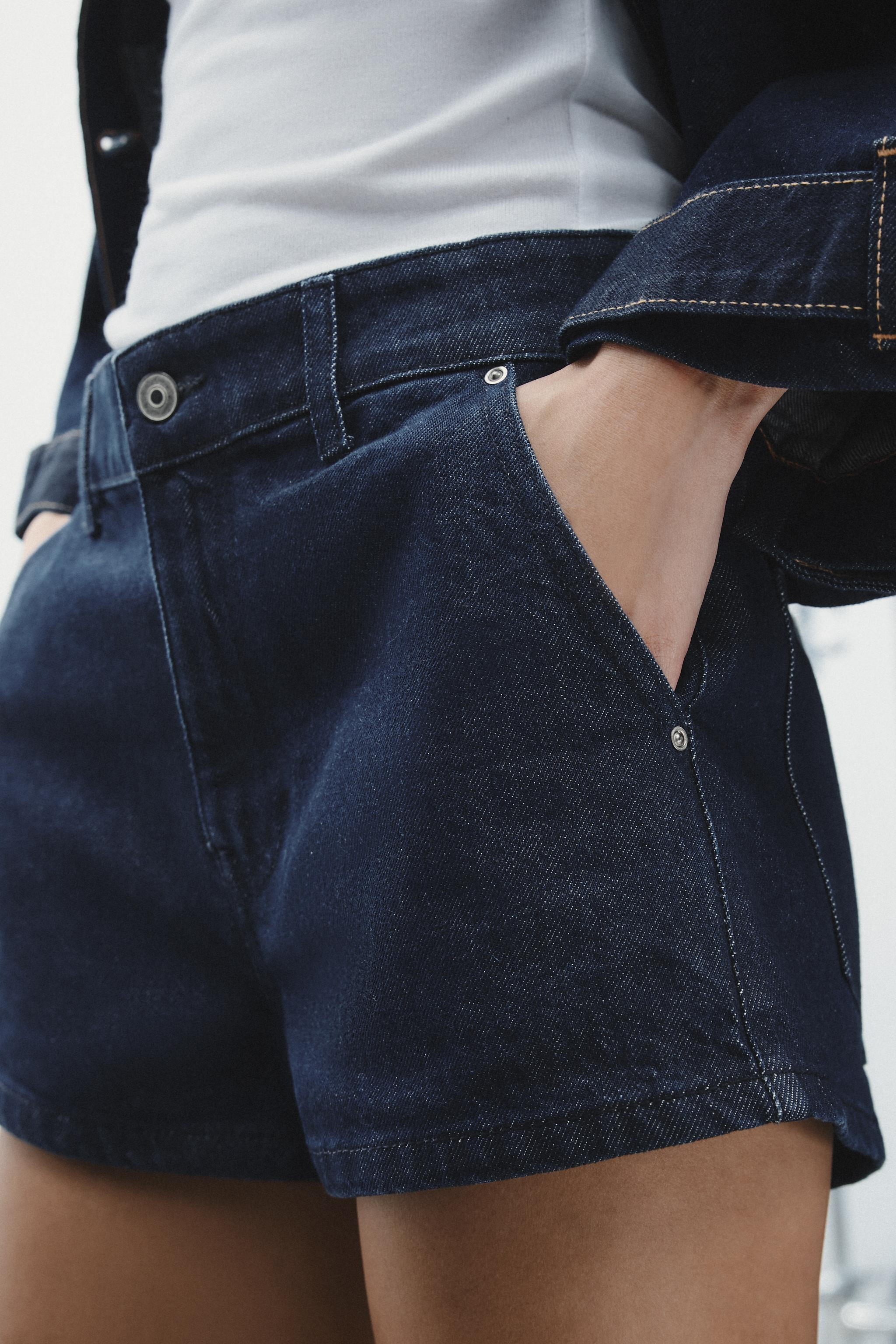 CHINO DENIM SHORTS | Zara US