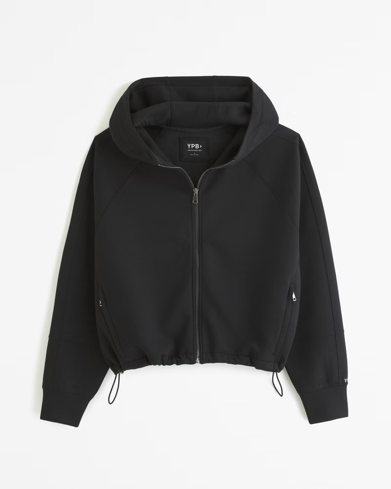 YPB neoKNIT Cinched Full-Zip Hoodie | Abercrombie & Fitch (US)