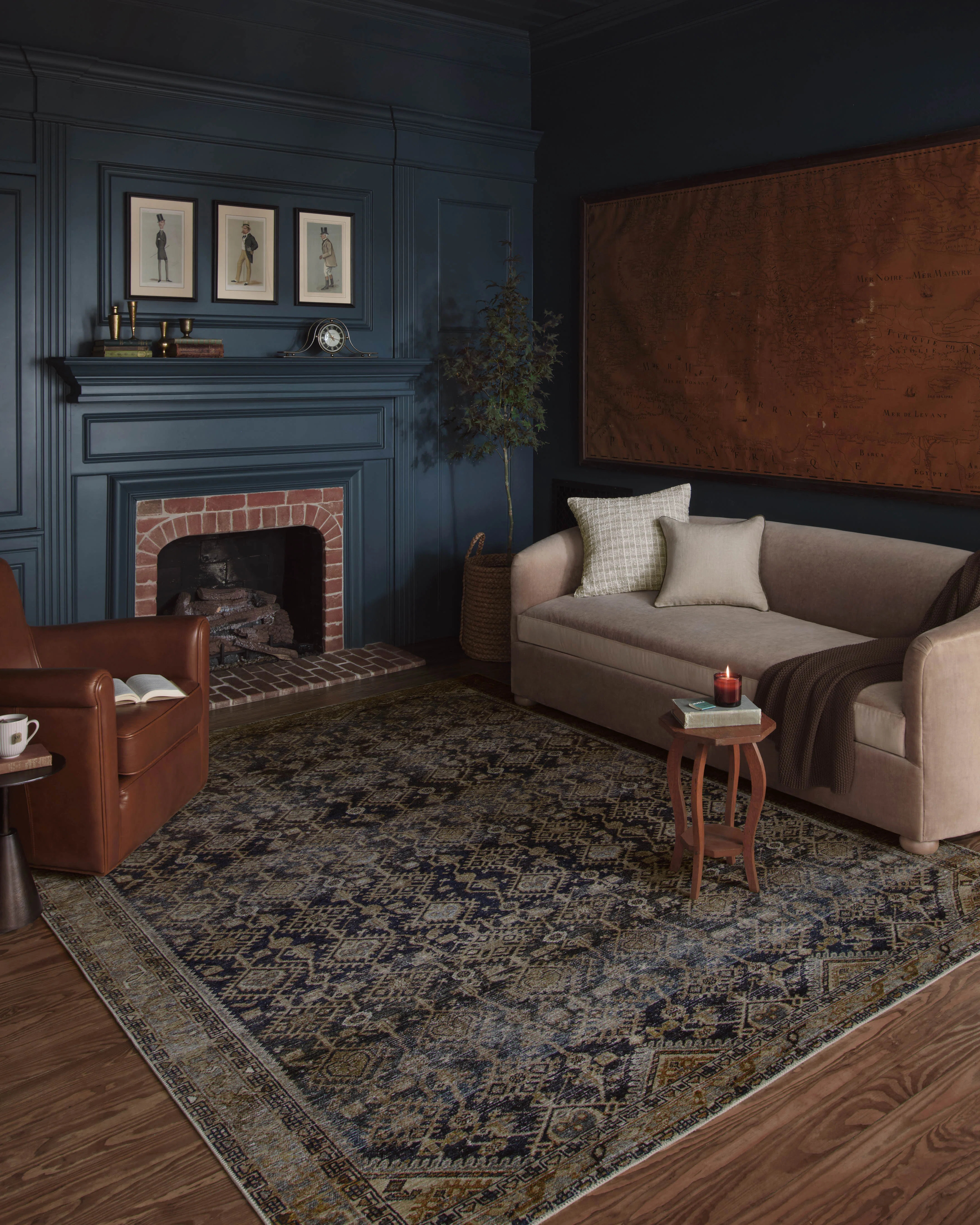 Magnolia Home by Joanna Gaines x Loloi Lenna Indigo / Natural Area Rug | Wayfair North America