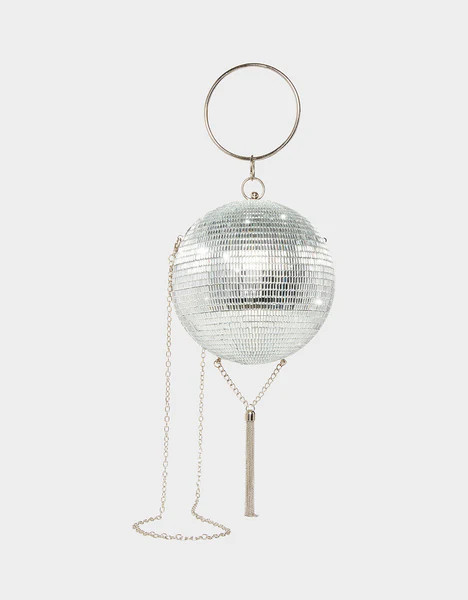 KITSCH DANCING QUEEN CROSSBODY SILVER | Betsey Johnson