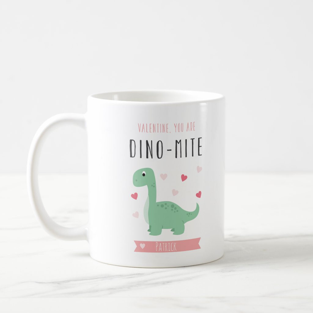 Dino Mite Valentine Mug | Zazzle