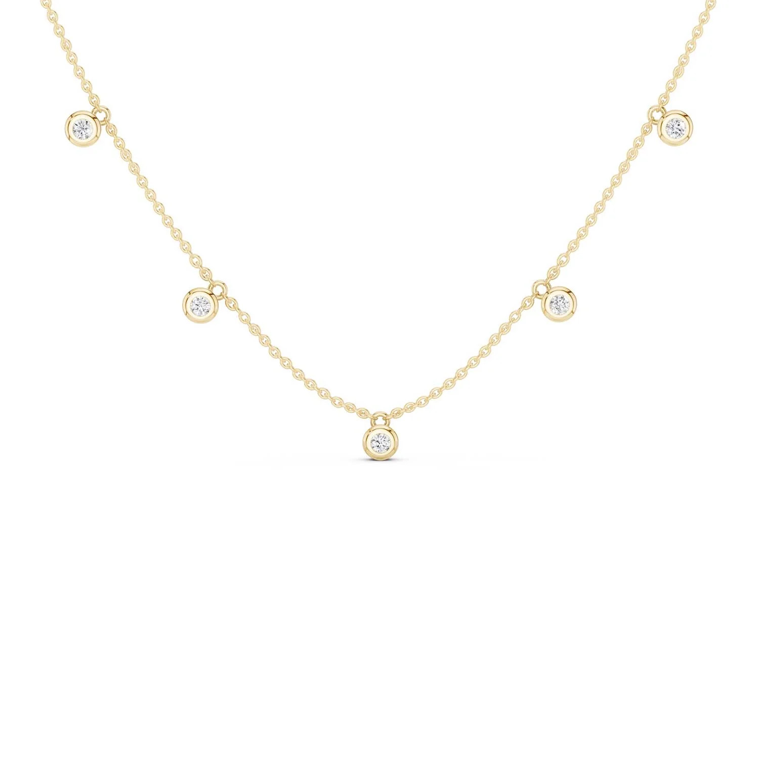 Mini-Round Encompassing Stationed Necklace | VERLAS