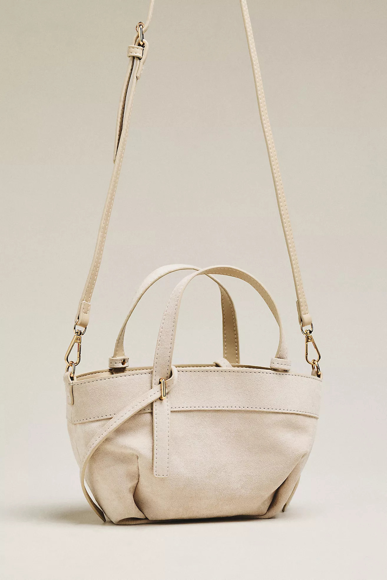 Faux Suede Mini Cinched Handbag | Anthropologie (US)