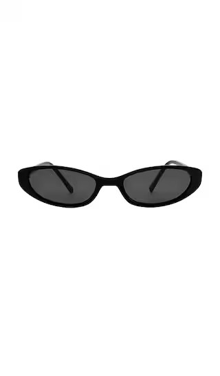 Lulu Sunglasses in Black &Smoke | Revolve Clothing (Global)